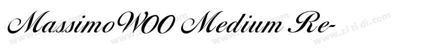 MassimoW00 Medium Re字体转换